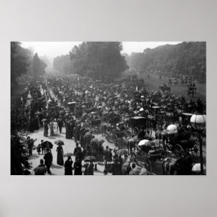 Faule Reihe in Hyde Park, London, c.1890 Poster
