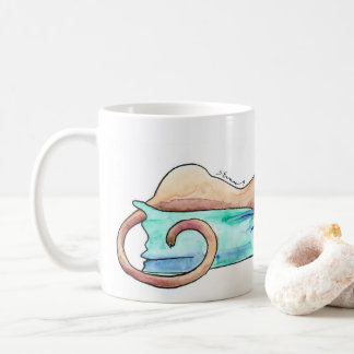Faule Sonntags-Windhund-Illustrations-Tasse Kaffeetasse