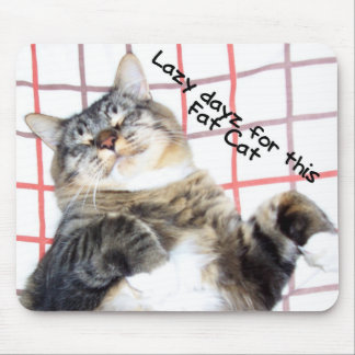 Faule Tuffy Katze Mousepad