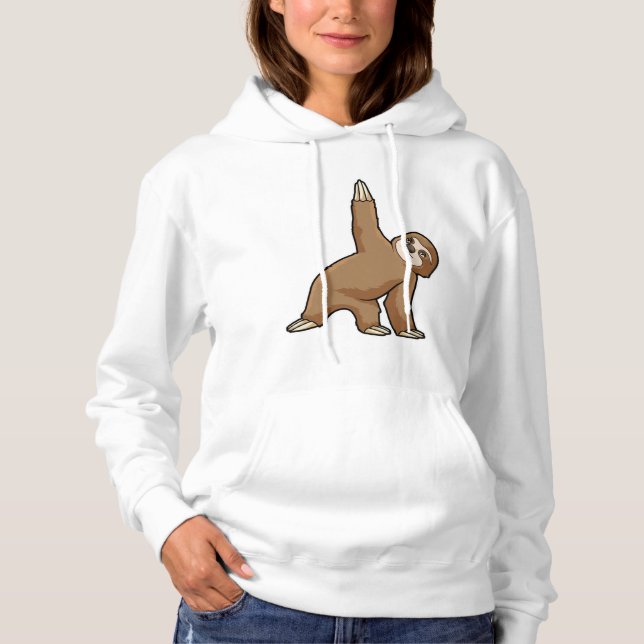 Faulenzen bei Yoga Stretching Übungen Legs Hoodie (Vorderseite)
