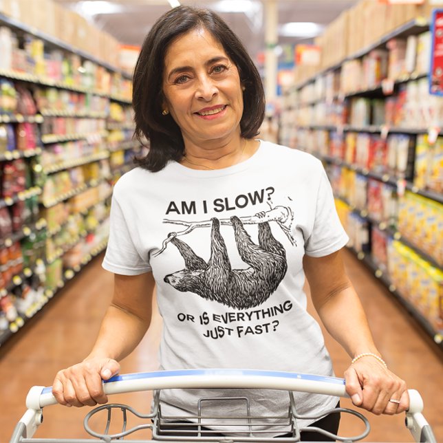 Faulenzen bin ich langsam? T-Shirt (Von Creator hochgeladen)