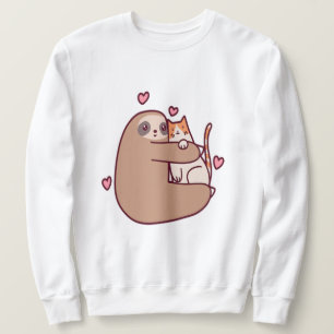Faulenzer und Katzen sind die besten Freunde Sweatshirt