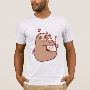 Faulenzer und Katzen sind die besten Freunde T-Shirt