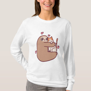 Faulenzer und Katzen sind die besten Freunde T-Shirt