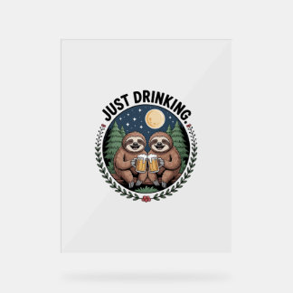 Faulenzerwanderung mit Drinkteam Acrylschild