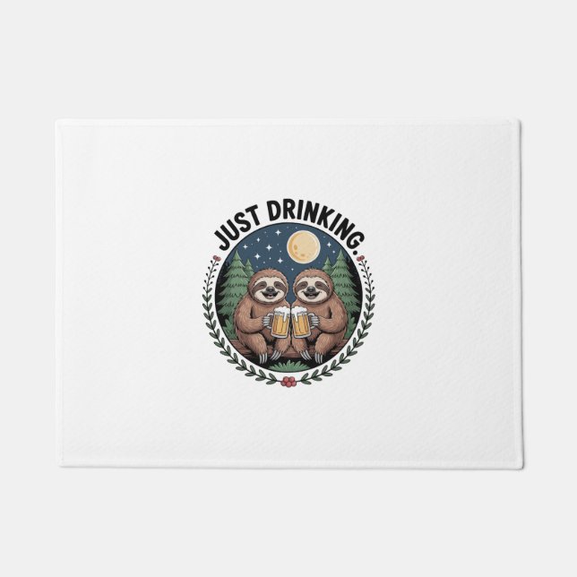 Faulenzerwanderung mit Drinkteam Fußmatte (Vorderseite)