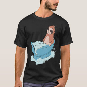 Fauler Faultier-Badewanne Entspannend Süßes Faulti T-Shirt