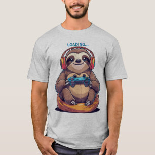 Fauler Faultier-Gamer T-Shirt