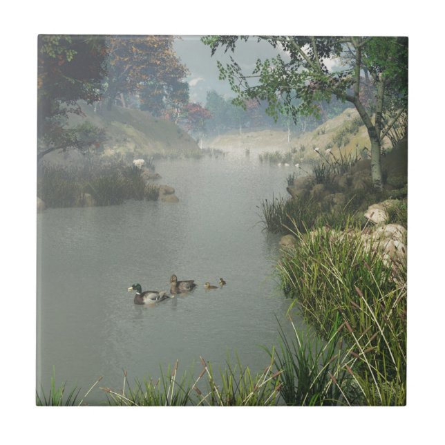 Fauler Fluss Fliese (Vorderseite)