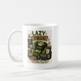 Fauler Frosch Energiesparmodus Kuscheliger Frosch  Kaffeetasse