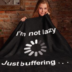 Fauler Geek-Schlafzimmer-Humor - Zitierbare Vorlag Sherpadecke
