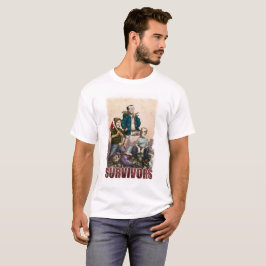 Fauler Hollywood-Zombie-Überlebend-T - Shirt