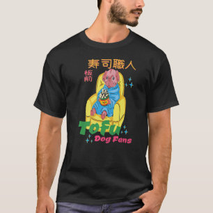 fauler Hund, der Tofu isst Tofu-Wortspiel für Tofu T-Shirt
