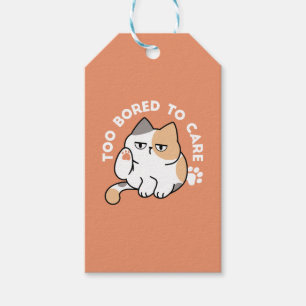 Fauler Katzen-Attitude – Zu Langweilig, um sich zu Geschenkanhänger