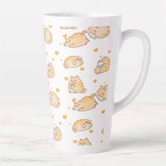 Fauler Orangenkatze Milchtasse