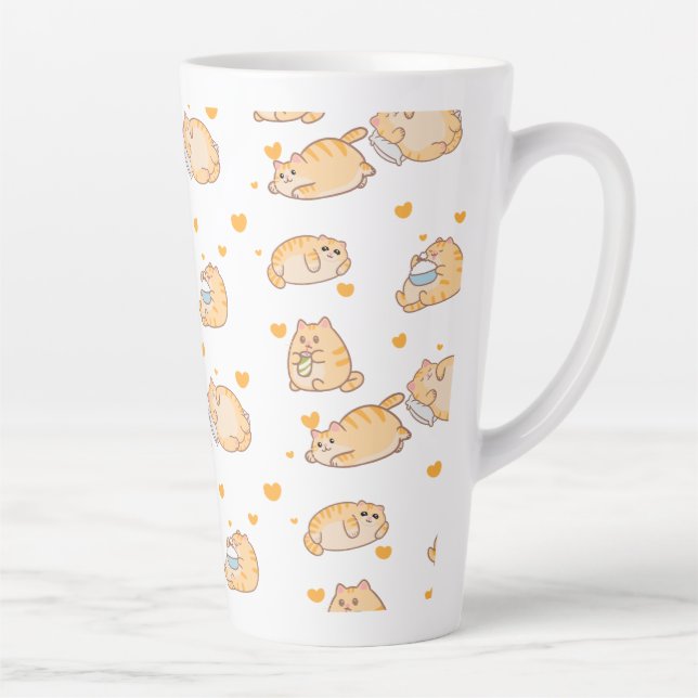 Fauler Orangenkatze Milchtasse (Rechts)