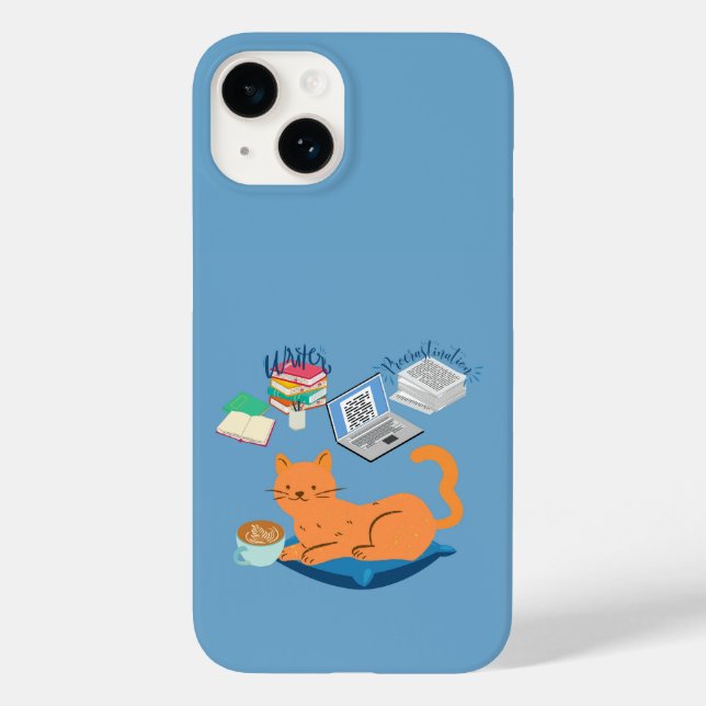  Fauler Oranger Kater Case-Mate iPhone Hülle (Rückseite)