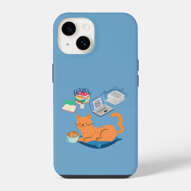  Fauler Oranger Kater iPhone Hülle (Rückseite)