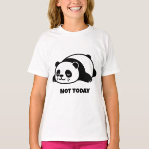 Fauler Panda Nicht Heute Süß Lustig Entspannte Sti T-Shirt