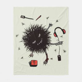 Fauler Tag entspannen sich Monster und Tagtraum Fleecedecke