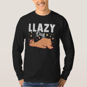 Fauler Tag Lama Süßes Tier 1 T-Shirt