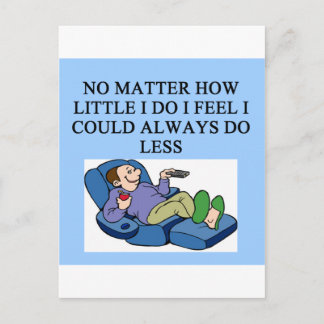 fauler Typ Postkarte