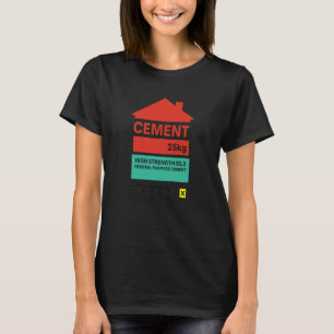 Fauler Zement Gag passende Katze Grusel Casual Sai T-Shirt