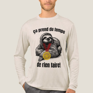 faules Affe, es braucht Zeit, um nichts zu tun Tri-Blend Shirt