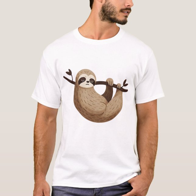 Faules Design mit Faultier Chill T-Shirt (Vorderseite)