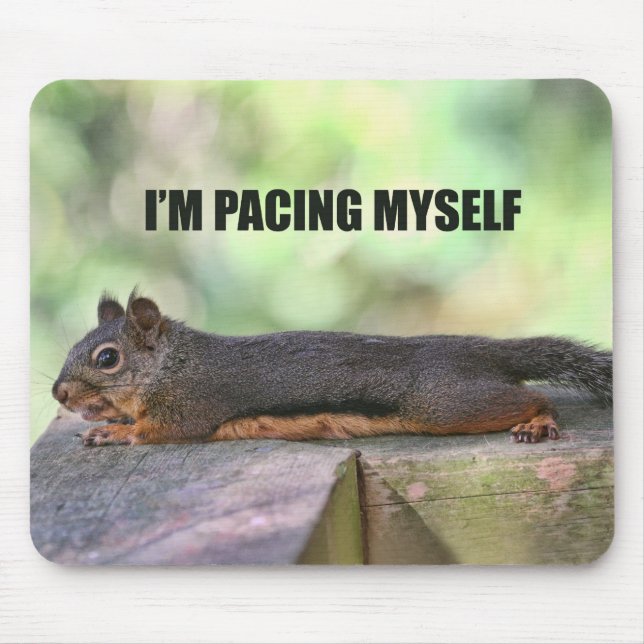 Faules Eichhörnchen-Foto Mousepad (Vorne)