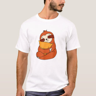 Faules Faultier kuschelt Kissen Süßes schlafendes T-Shirt