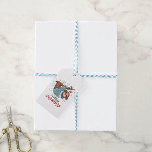 Faules Faultier Weihnachten  Geschenkanhänger