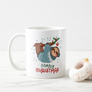 Faules Faultier Weihnachten Kaffeetasse