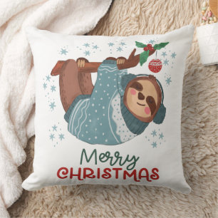 Faules Faultier Weihnachten  Kissen