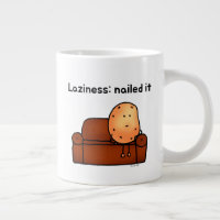 Faules Kartoffel-Cartoon-Humordesign