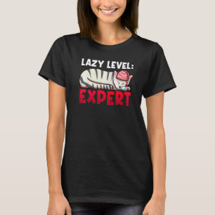 Faules Level Experte Süße Katze T-Shirt