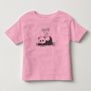 Faules-Panda-T-Shirt Kleinkind T-shirt