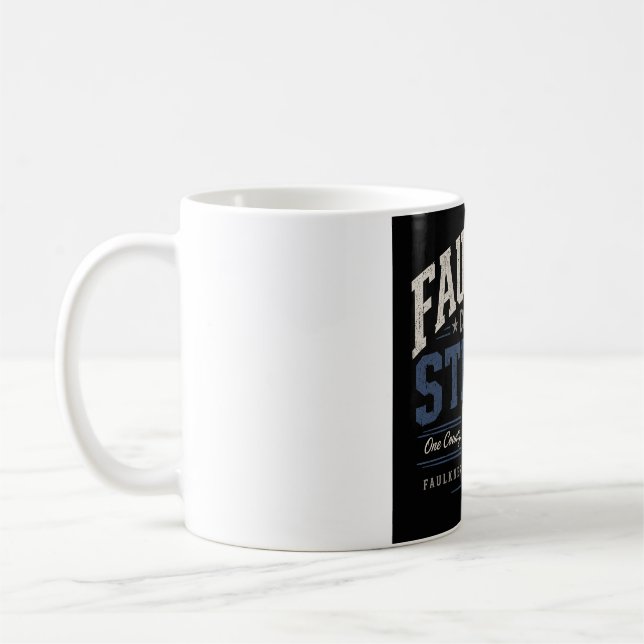 Faulkner County Starker Trucker Hut Kaffeetasse (Links)