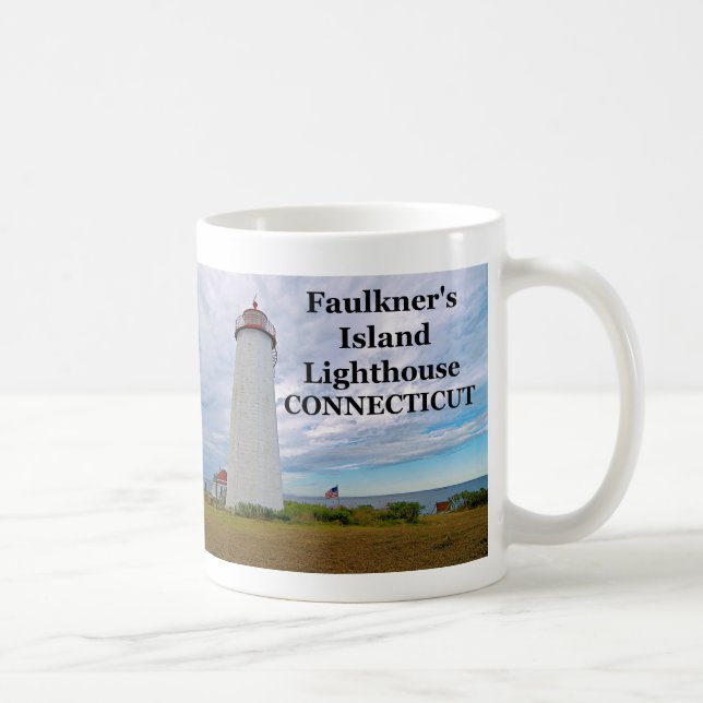 Faulkner's Island Lighthouse, Connecticut Tasse (Rechts)