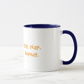 Faulpelz-Tasse – Essen. Schlafen. Wiederholen ☕🐾 Tasse