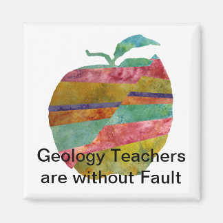Fault line Apple Magnet