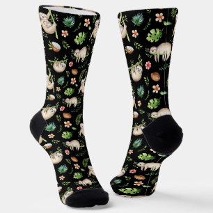 Faultier-All-Over-Print-Socken Socken