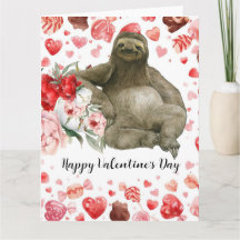 Faultier am Valentinstag