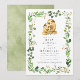 Faultier-Baby-Shower-Einladung Einladung
