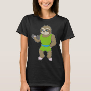 Faultier Bodybuilder Hantel Bodybuilding T-Shirt