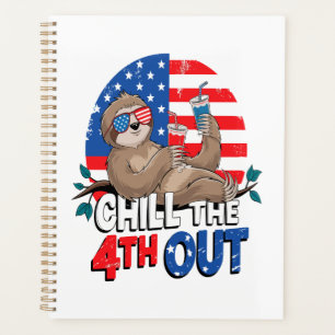 Faultier Chill der 4. patriotisch USA Planer