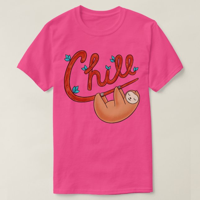 Faultier Chill T-Shirt (Design vorne)
