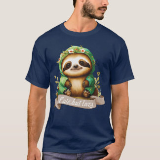 Faultier-Cut, aber faul in einem Sport-Sweatshirt  T-Shirt