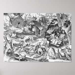 Faultier (Desidia), die sieben Toten Sünden Poster