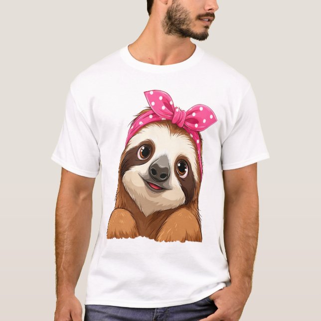 Faultier Design Faultier T-Shirt (Vorderseite)